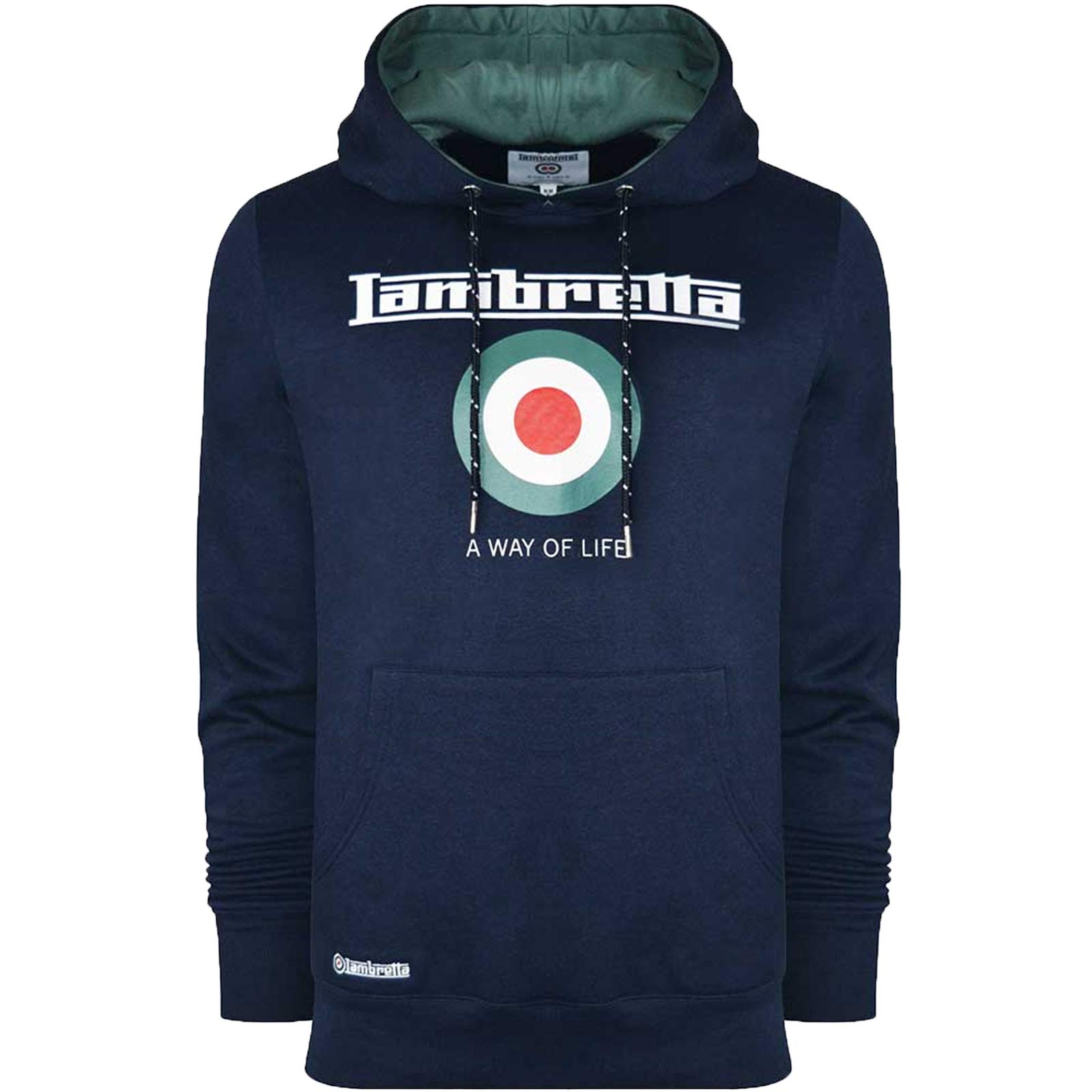 Lambretta Mens Target Retro Hoodie - 2XL