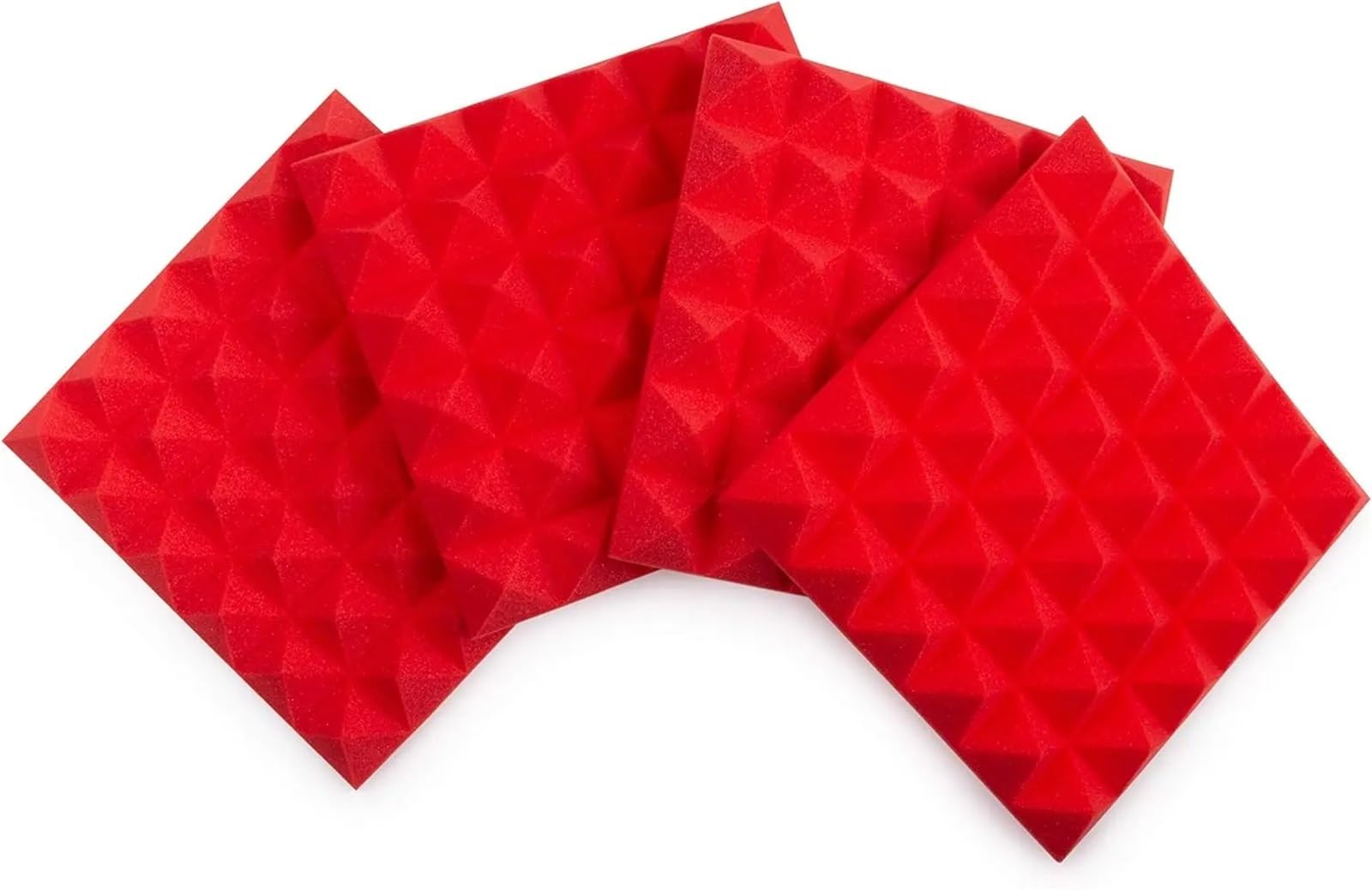 Espuma acústica piramidal, tratamiento de aislamiento absorción a prueba sonido, almohadilla estudio, pegatina paneles pared Para amortiguar el sonido(24PCS)