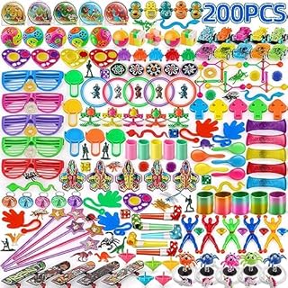 nicknack Bulk Party Bag Fillers for Kids, 200PCS Birthday Party Favours Toy Assortment, Loot Bag Pinata Fillers Classroom Giveaways & Rewards for Boys Girls