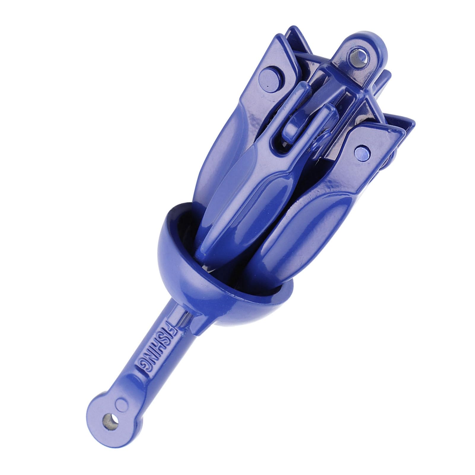 SIXRUN Zusammenklappbarer Bootsanker, Aluminiumlegierung, 4 Zinken, Kajak-, 18 X 16 cm, Kompakter Tragbarer Marine- für Kanus, Segelboote, Jetskis, PWC-Angelstopps