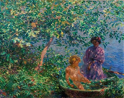 Toile Plinio Nomellini Baci Di Sole pour habiller un grand mur vide de salon