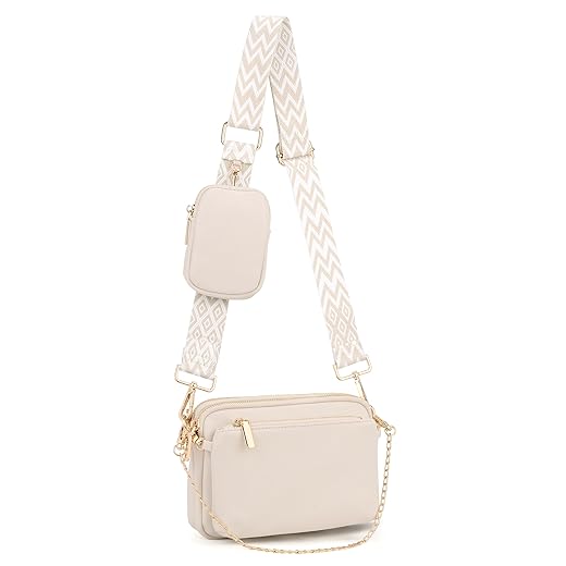 UTO Small Crossbody Bags for Women 3 in 1 Trendy Belt Purse Fashion Designer Mini Cute Sling Fanny Chest Pack