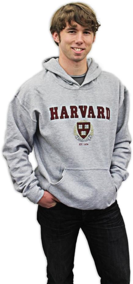 Harvard University Men's Collegiate Hooded Crest Sweatshirt