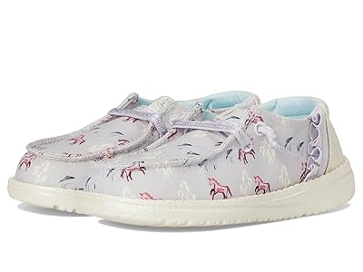 Hey Dude Kids Wendy Unicorn Sparkle (Toddler) Girls Shoes Lilac : 10 Toddler M, Canvas