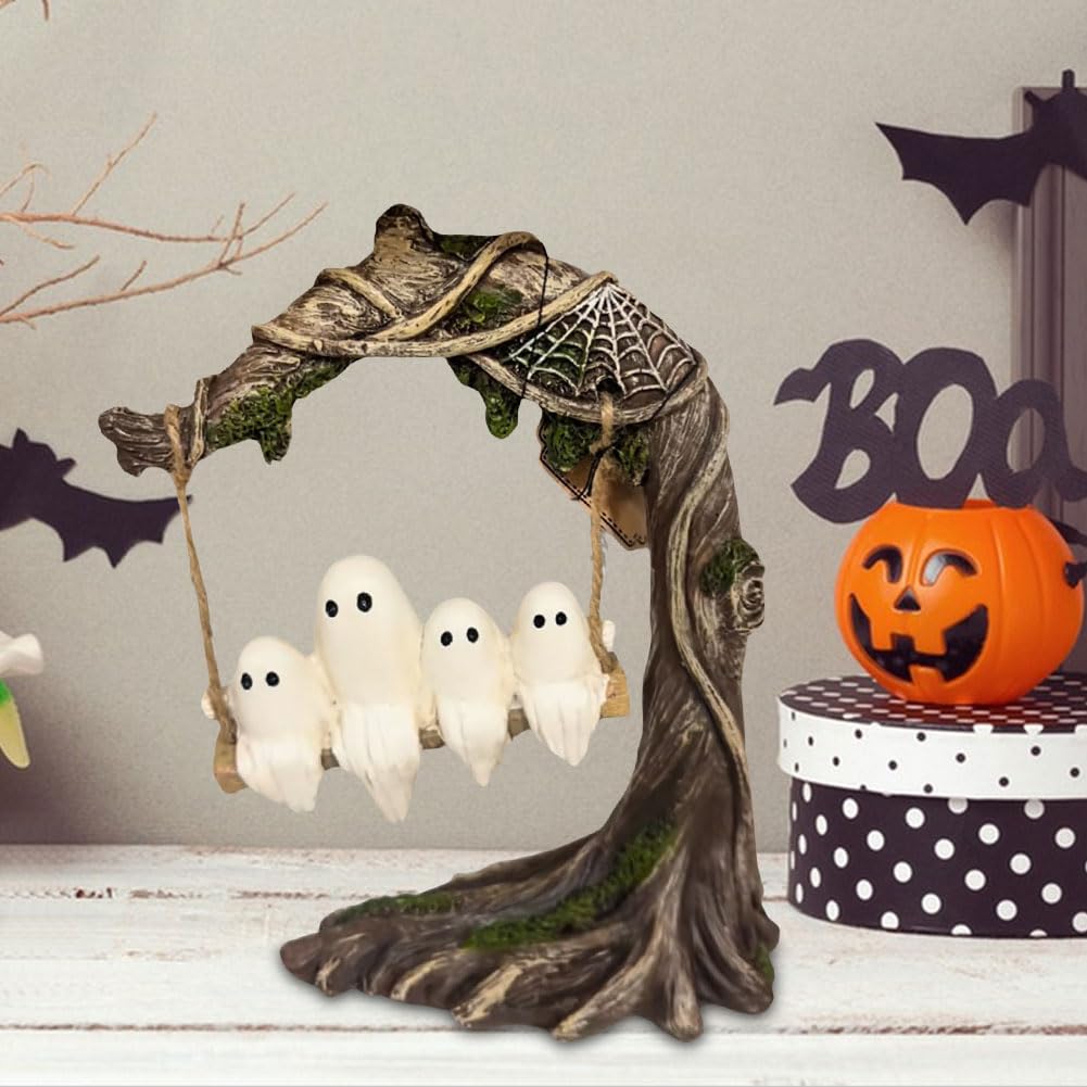 Halloween Cute Swing duch zabawny wiszące ozdoby do biura (A)