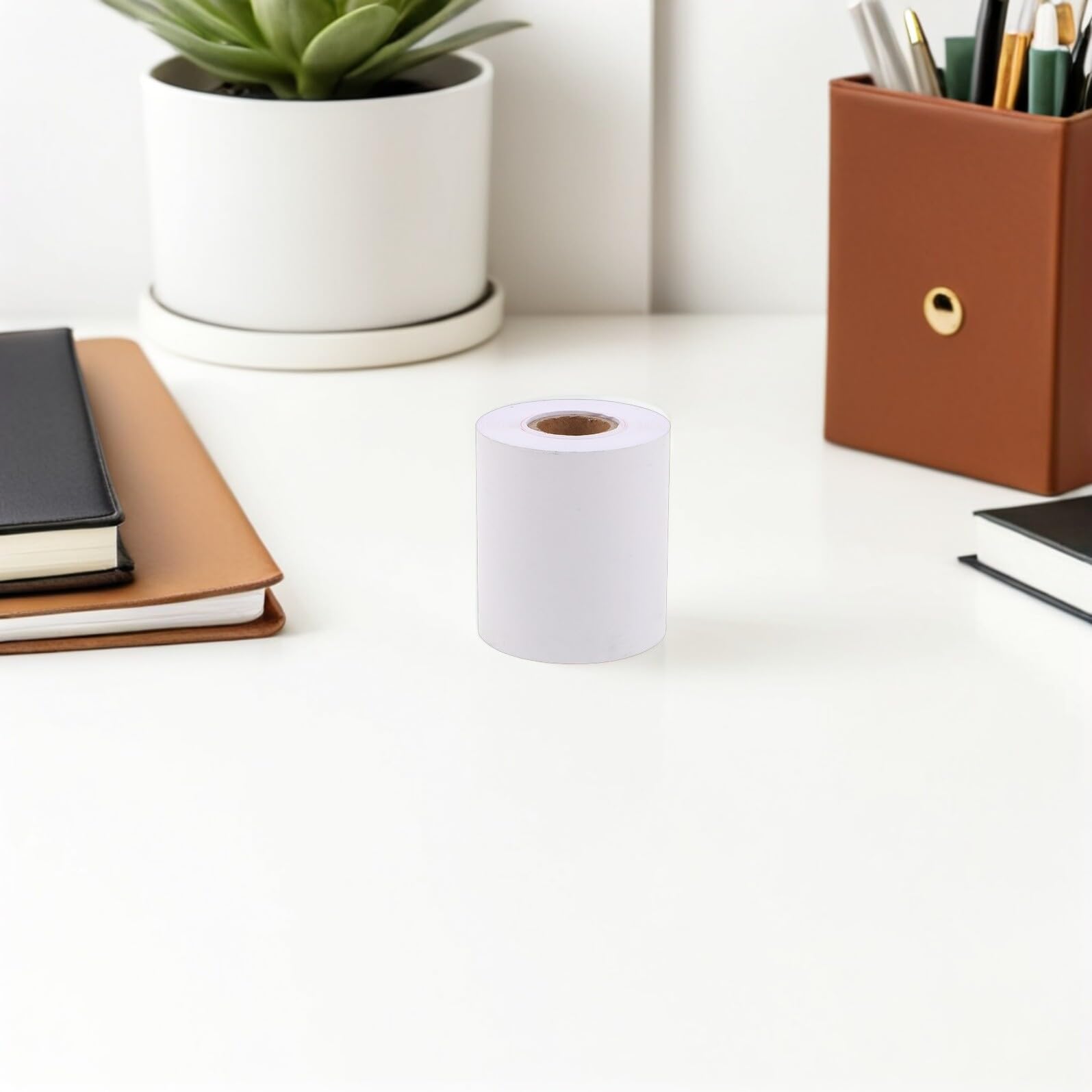 Abaodam 8 Rollos Rollo de Papel Térmico para Impresora Óptica 8 Unidades Tamaño Grande 2 Pulgadas Ancho Papel para Impresión de Recibos Tarjetas Crédito Accesorios Optometría Uso