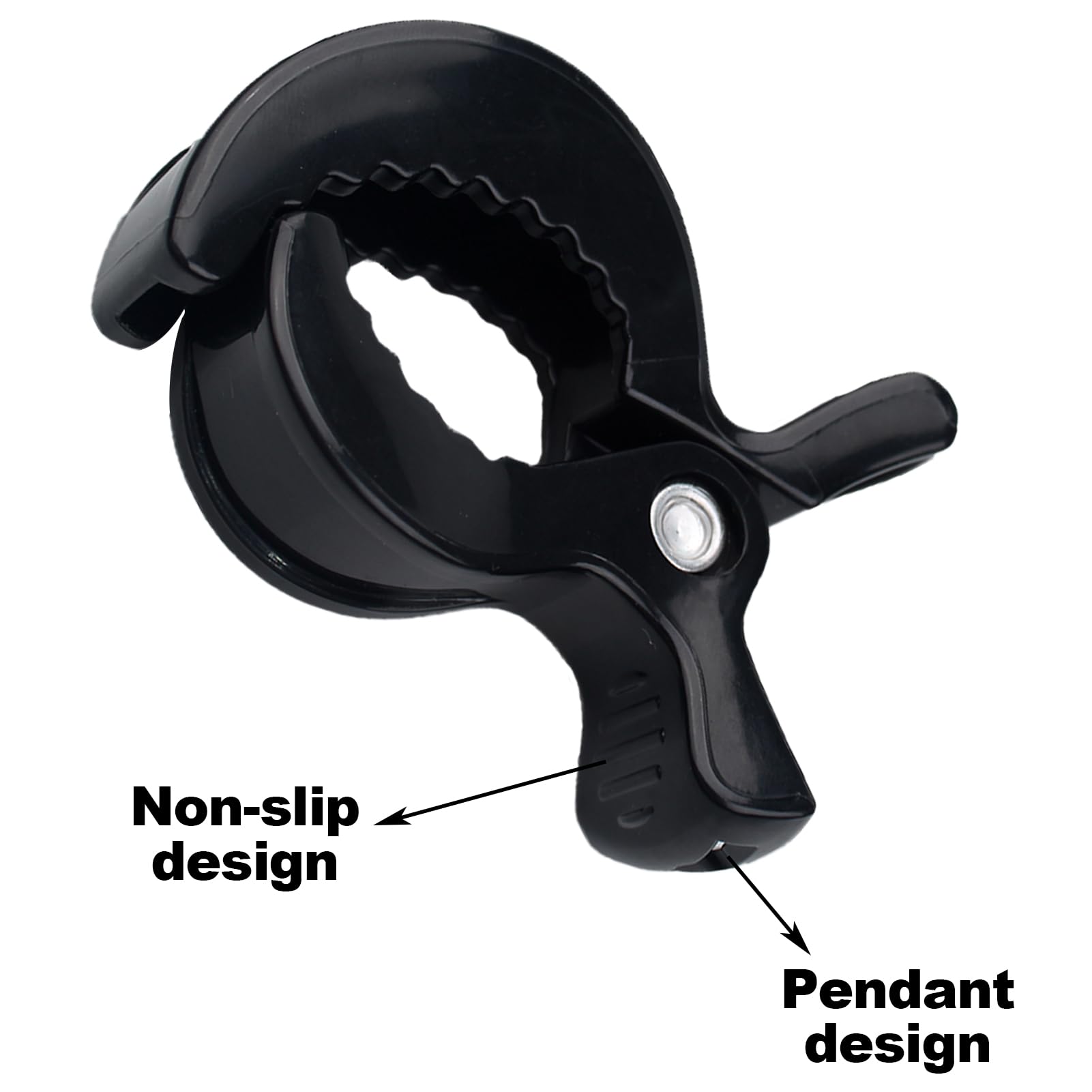 6 Pezzi Set di Mollette Passeggino,Accessori Passeggino Ganci Passeggino Universali Clip Coprisedili per Auto,Morsetto per Coperta Zanzariera Passeggino e Coperta Passeggino-Nero