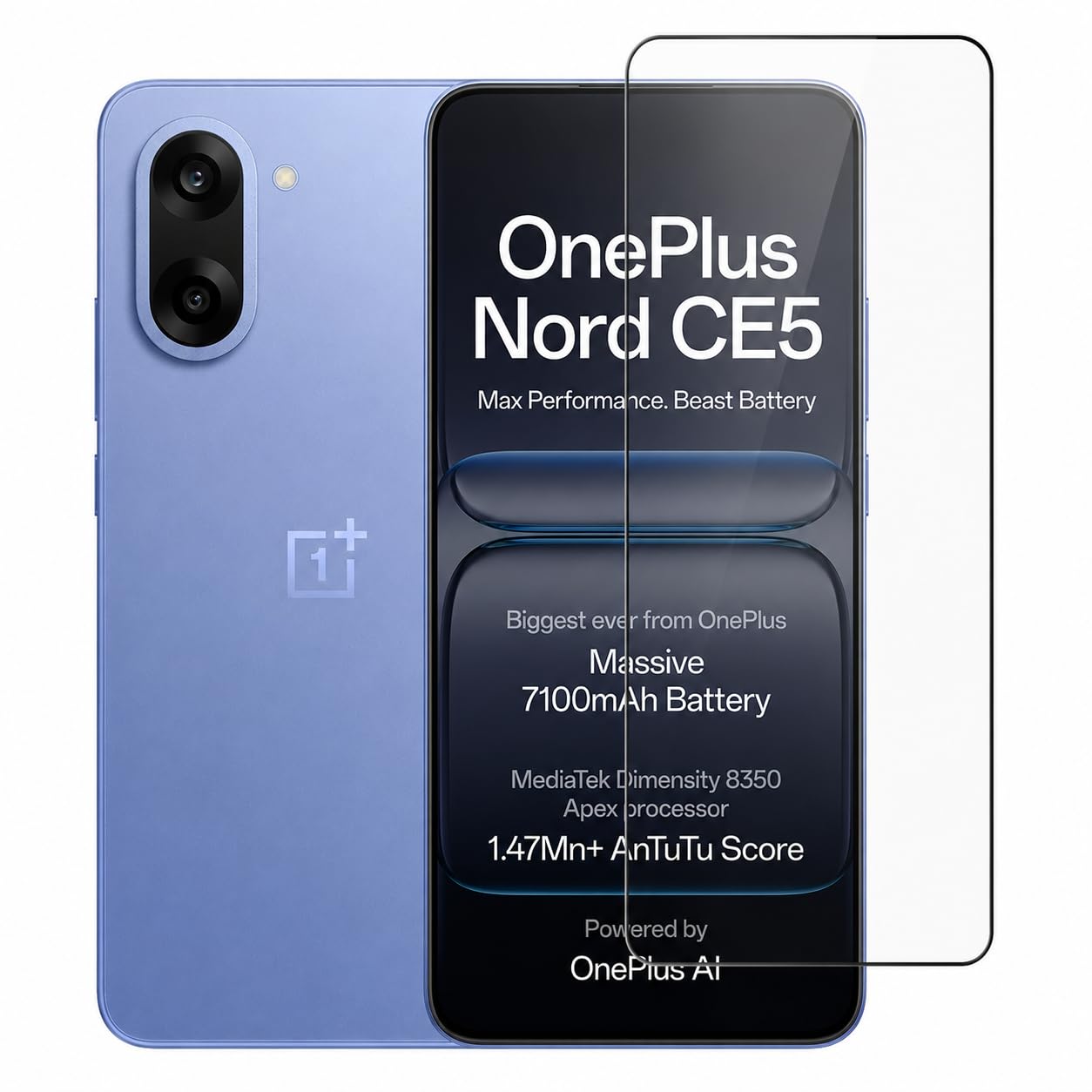 Military-Grade Tempered Glass Screen Protector Compatible for OnePlus Nord CE5 / Nord CE 5 with Edge to Edge Coverage and Easy Self Installation Kit(OnePlus Nord CE5)-image-21