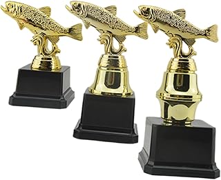 Abaodam 3pcs Sports Decor Exercise Gifts Gifts Fishing Trophy Award Gold Award Trophy Toy Sports Award Trophies Competition Trophy for School Children Award Trophy Party Trophy Decor
