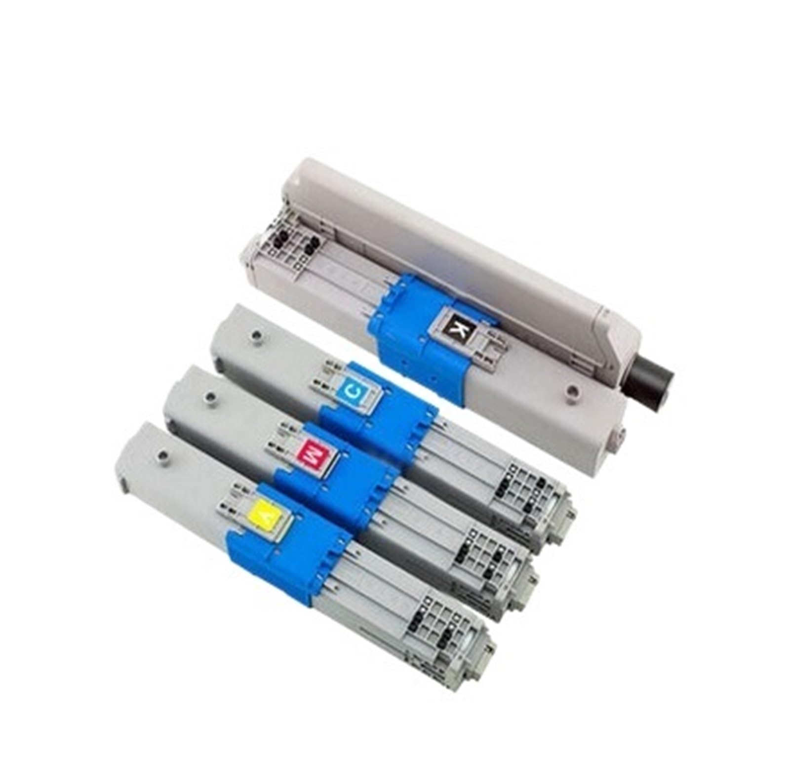 Compatibile con OKI C530 C510 Toner Cartridge Set | Stampante C531 C511 MC561 MC562 C511dn MC562dnw MC562dn 4 pezzi 5K ad alta resa