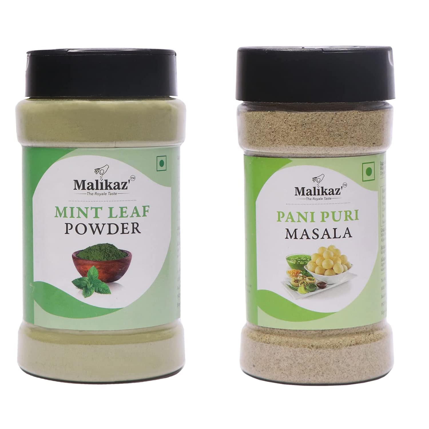 Malikaz The Royale Taste Minty Pani Puri Combo (Mint Leaf Powder, 150g | Pani Puri Powder, 100g), 250g (B0BS9PNR3F) Amazon Price History, Amazon Price Tracker