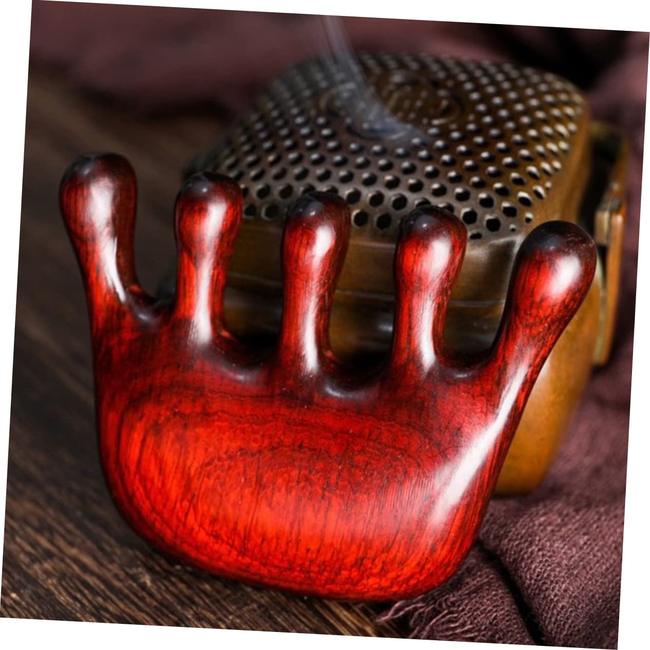 3stücke Kopfhaut Massagekamm Aus Holz Ergonomischer Akupressur-massager Für Entspannende Haar Und Kopfhautmassage Leicht Und Tragbar Für Zuhause Und Unterwegs