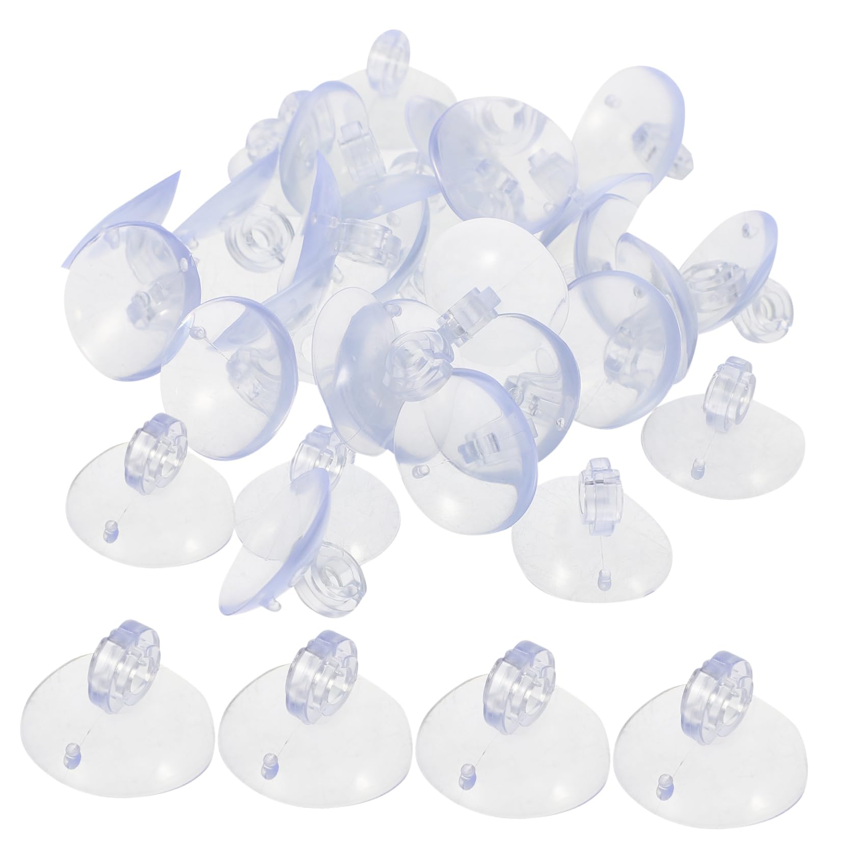 OKUMEYR 200Pcs Suction Cup Light Clips Hooks for Outdoor String Lights Easy to Remove Christmas Decoration Hangers for Indoor Outdoor Use