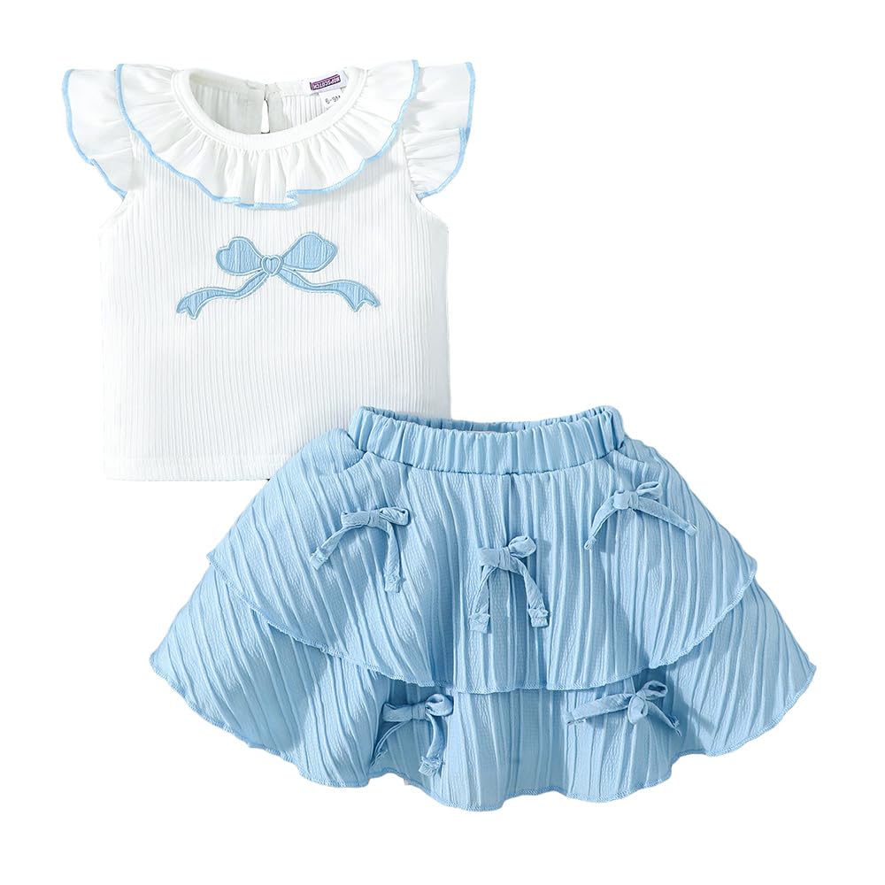 Hopscotch 2-Pc Bow Applique T-shirt & Skirt - Review, Price and Buying Guide