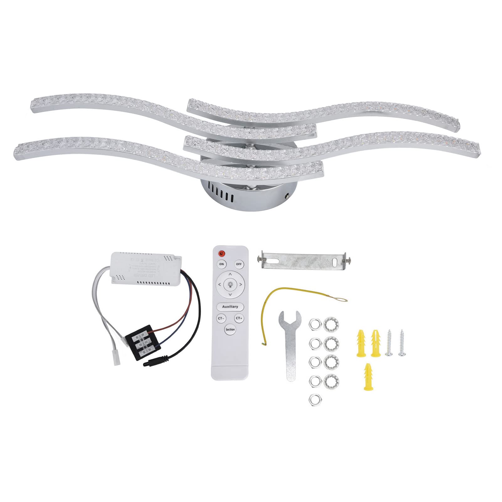 Plafón LED con Mando a Distancia, 64W de Ahorro energético.