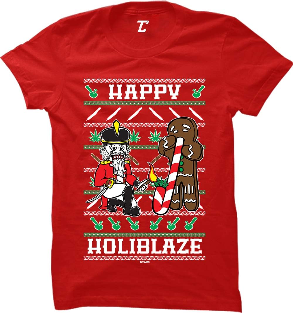 Tcombo Happy Holiblaze - Xmas Christmas 420 Party Women's T-Shirt