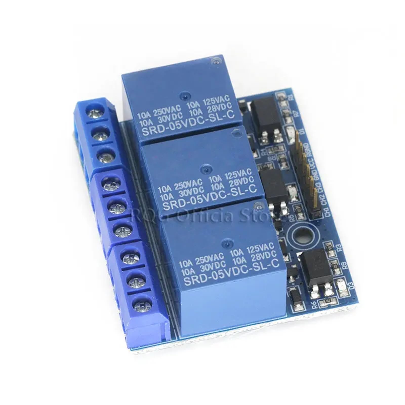 3,3 V 5 V 3-Kanal-Relaismodul 5 mA mit Optokoppler-Isolations-kompatiblem Signal
