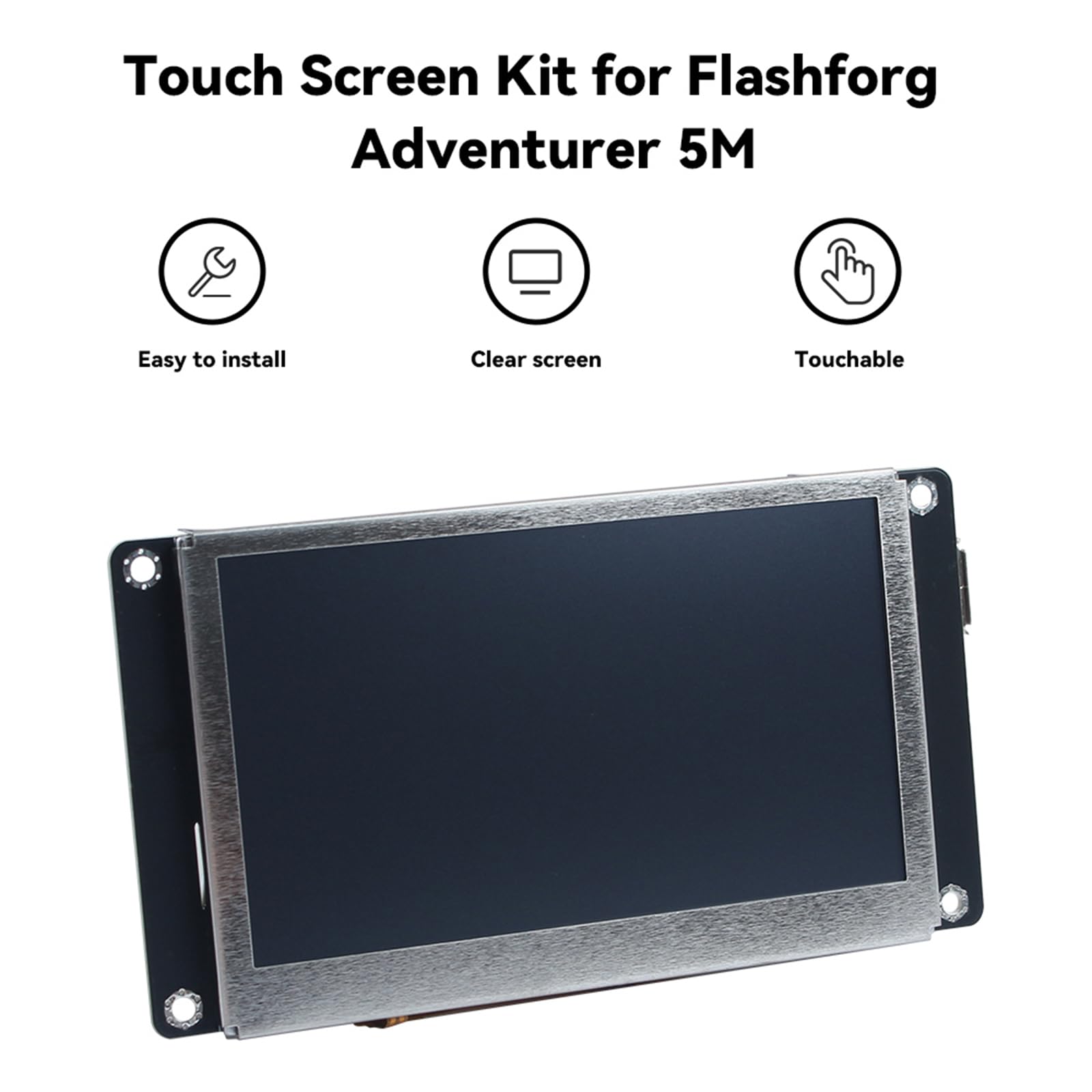 BCZAMD Accessori per stampanti 3D da 4,3 pollici, kit di montaggio per Adventure 5 M: pannello display LCD di ricambio per scheda driver, senza cavo a nastro FPC, per controllare il progetto di stampa