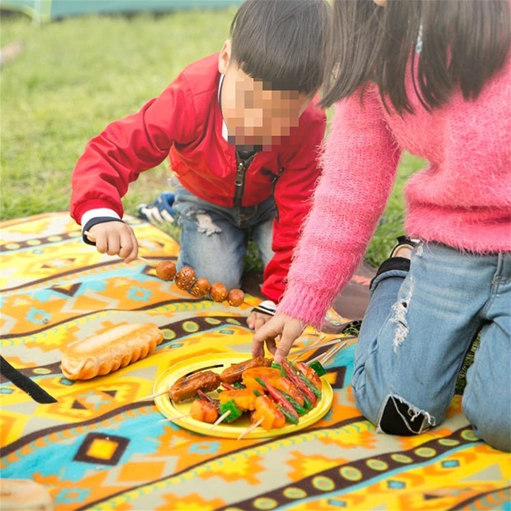 Koc Piknikowy Mata Piknikowa Koc piknikowy Outdoor Przenośna składana mata plażowa na kemping do uprawiania turystyki pieszej, podróży dla rodziny Koc Plażowy Do Parku(B)