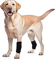 Vista 1 de ROZKITCH Protector de patas de perro para articulación trasera de corvejón o rodilla de pierna delantera, 1 par de mangas de compresión de piernas