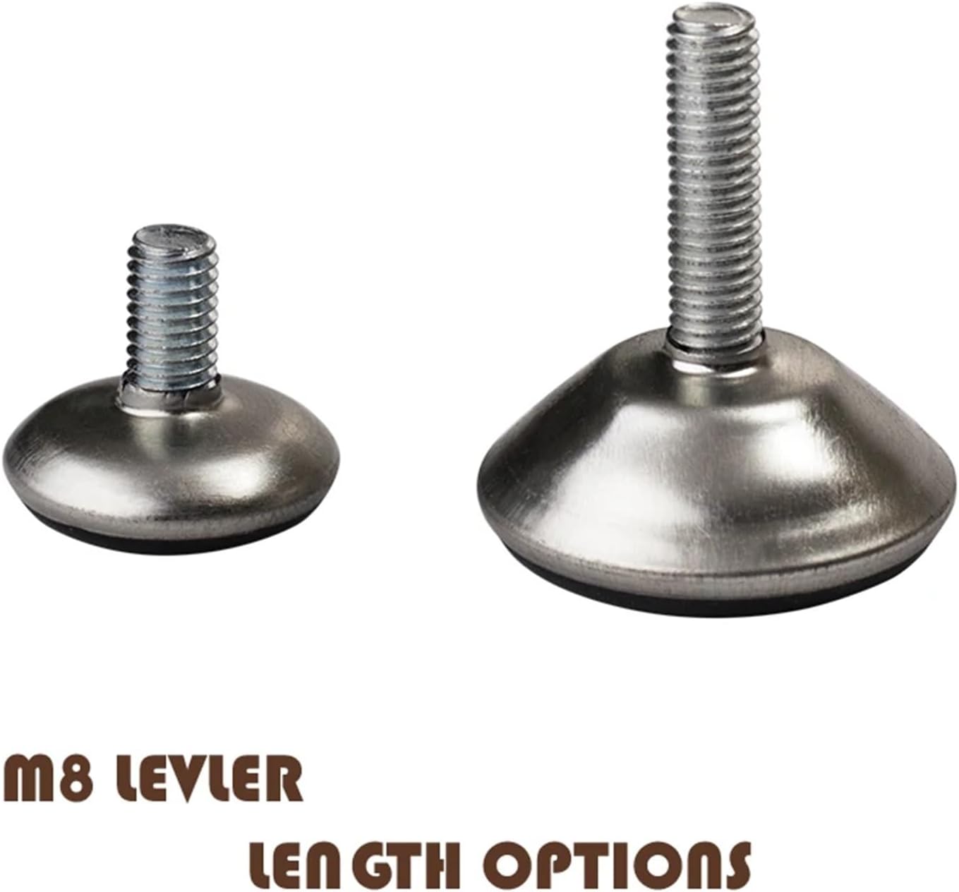 Furniture Glides 50PCS Chair Desk Cabinet etc Furniture Levelers M8 Threaded Height Adjustable Great Glide for Floor Protection(6608B-1)