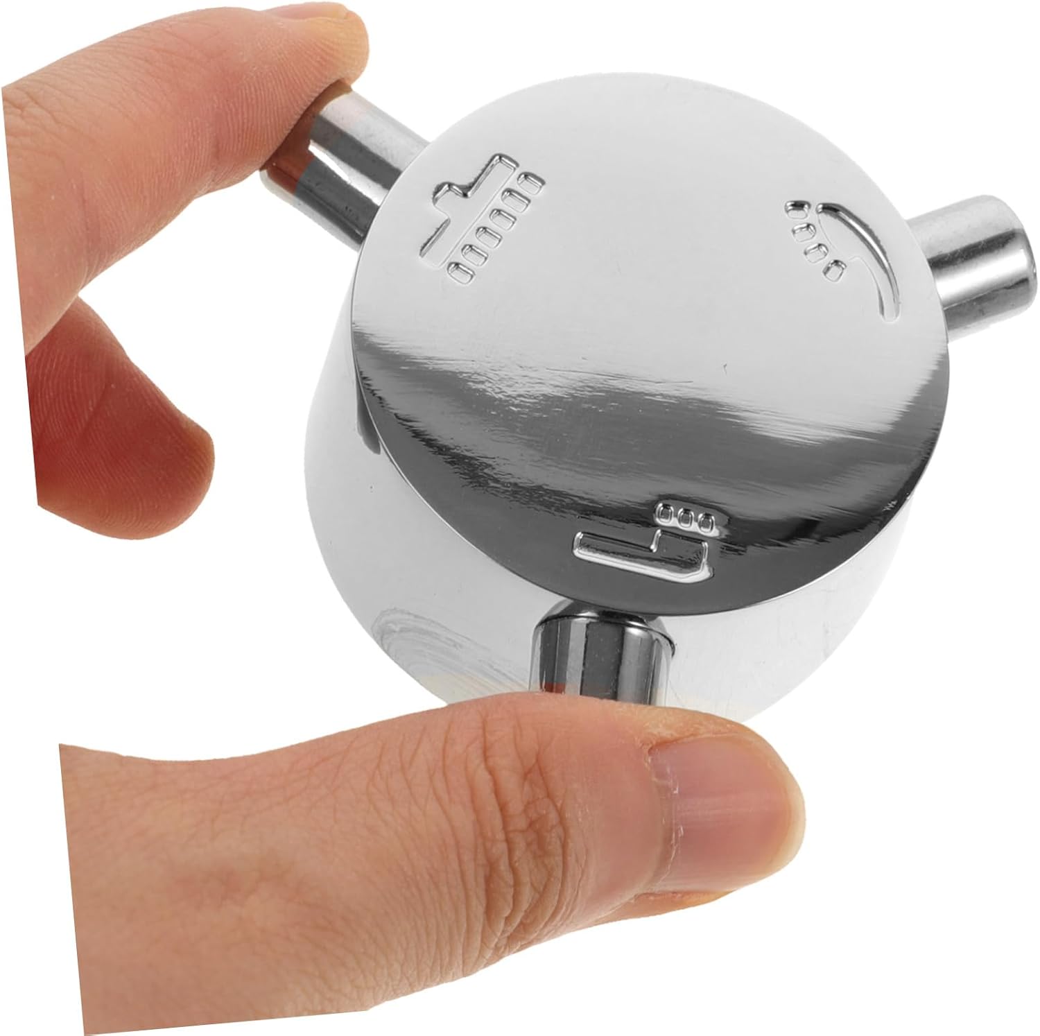 Metal Bathroom Kitchen Faucet Handle Three Adjustments Set of 2 Replacement Water Tap for Bathroom Sink