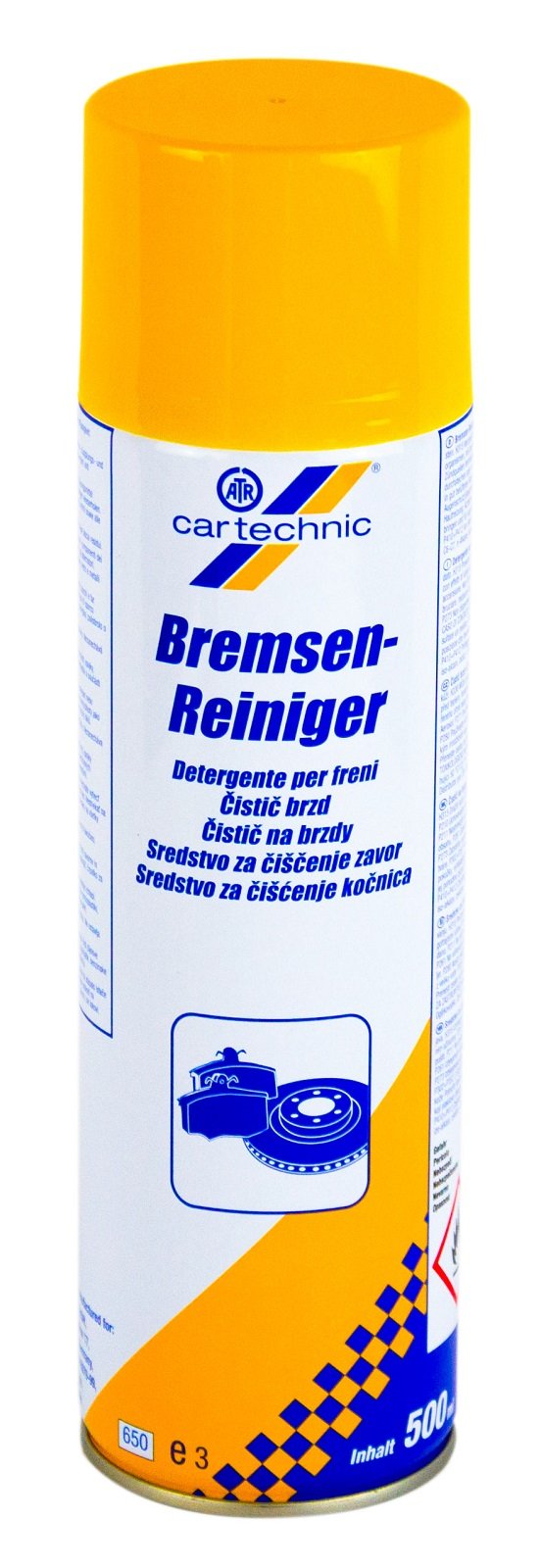 Schutzhandschuhe + Sprüh-Pistolengriff (rot oder schwarz) + 3X 500ml cartechnic Bremsenreiniger Spray, Entfetter, Ölentferner, Fettentferner
