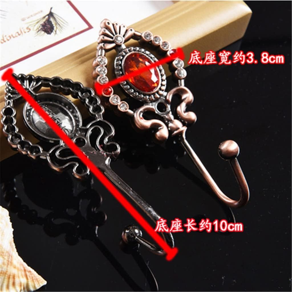 2 PCS Pair Pearl Stone Curtain Accessory Tiebacks Holder Tie Rings Buckles(Black)