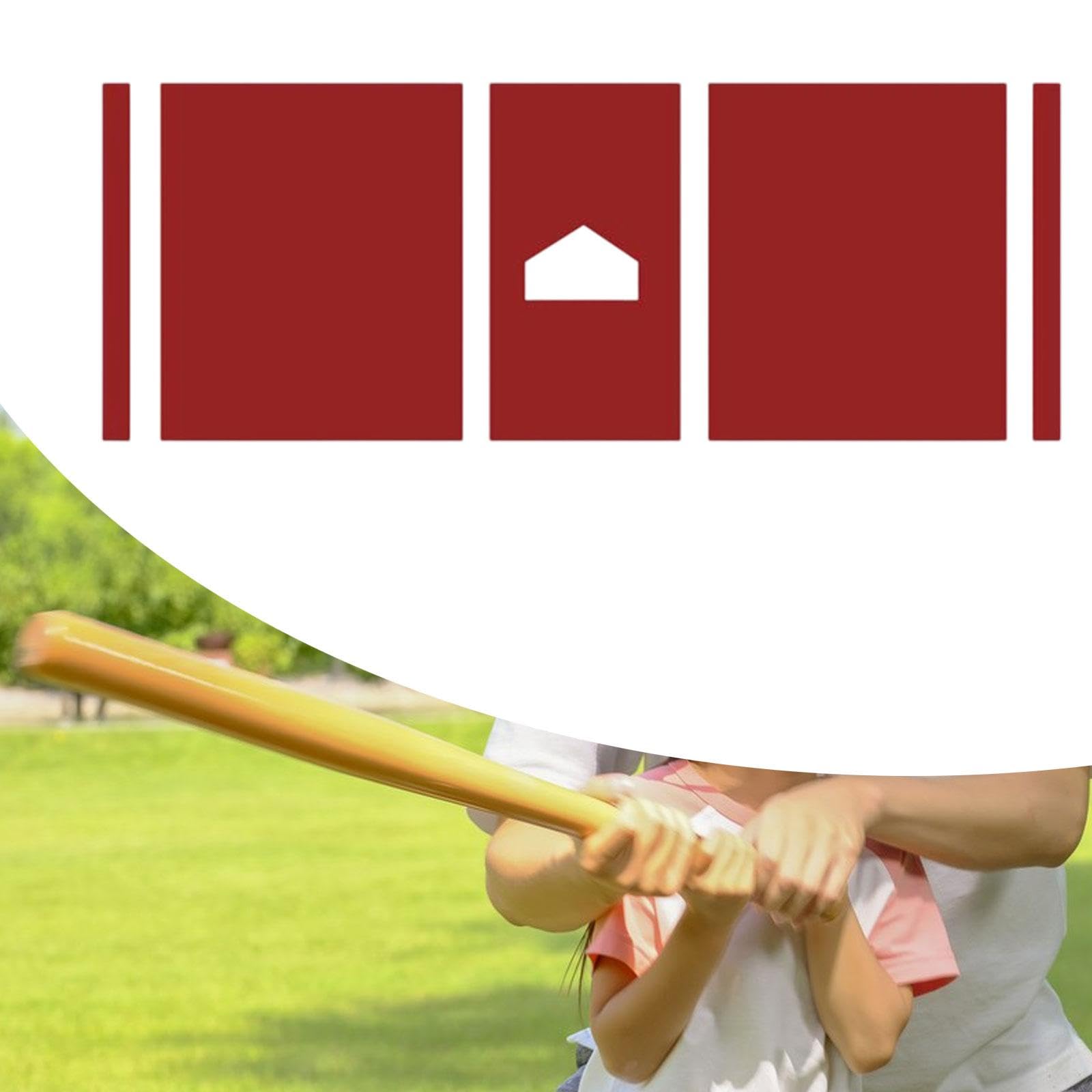 Baseball Hiting Matte Stance Training Matte Auxiliary Tool Übung Pad Baseball Schlagmatte für Swing Pitching Family