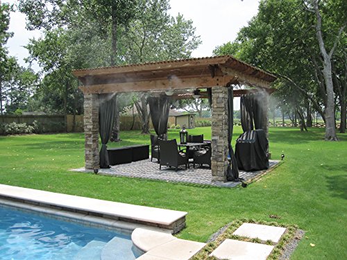 Industrial Misting System - Patio Misting System - 250 PSI Misting Pump, Stainless Steel Tubing - For Residential. Commercial, Outdoor Restaurant and Industrial Misting Application (30 Nozzle System) - Thumbnail 2