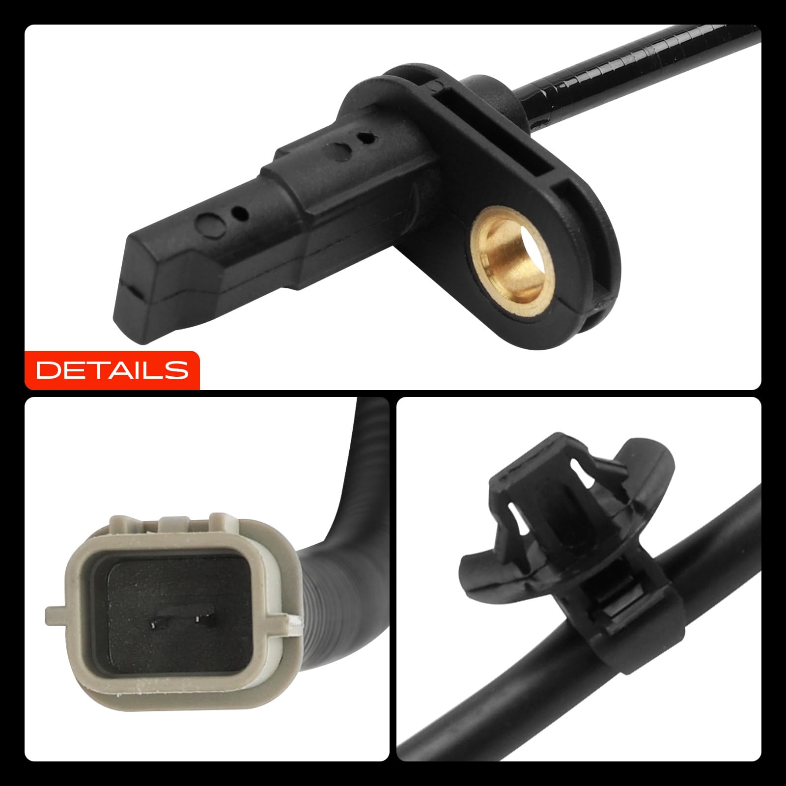 Frankberg Sensor de velocidad de las Ruedas Sensor ABS 2 Polos Delantero derecho Compatible con Rio IV FB SC YB 2017-2024 Rio IV Hatchback Van FB SC YB 2017-2024 Stonic YB 2017-2024 59830H8200