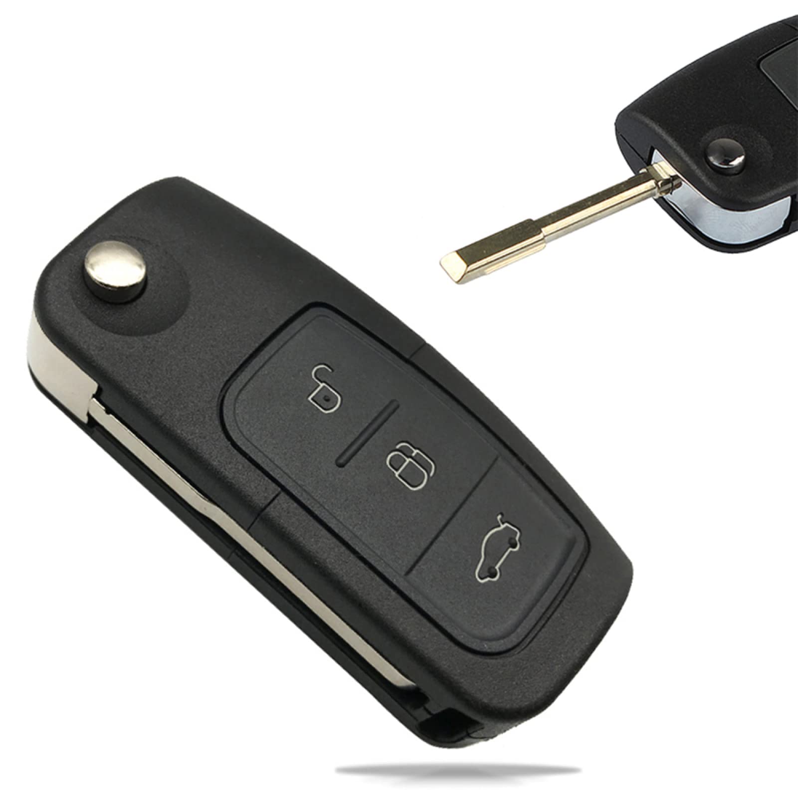 Jingyuqin 2/3 pulsanti pieghevole a distanza Flip Car Key Fob Shell Cover Case per Mazda 3 5 6