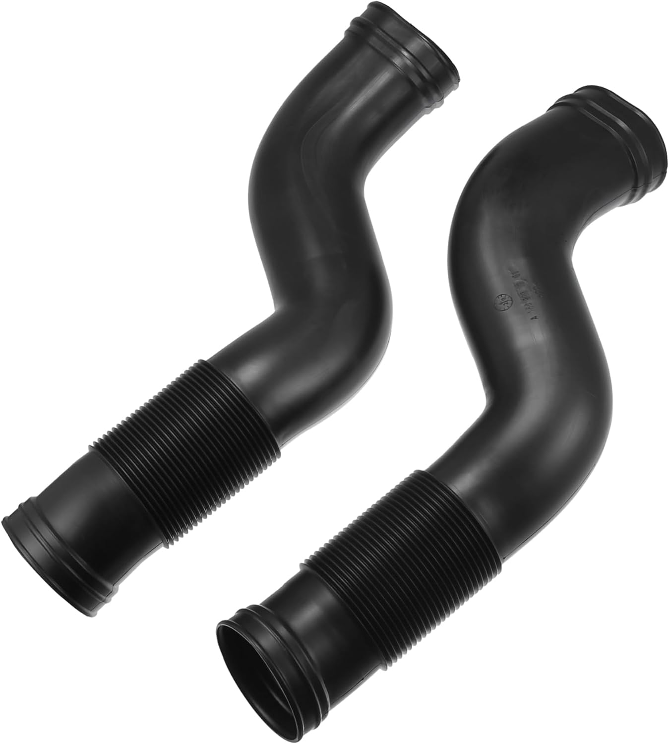1 Pair Car Air Intake Hose Tube for Mercedes-Benz GL450 GL550 2008-2012 No.A1645051461/A1645051361 Plastic Black Item Replacement