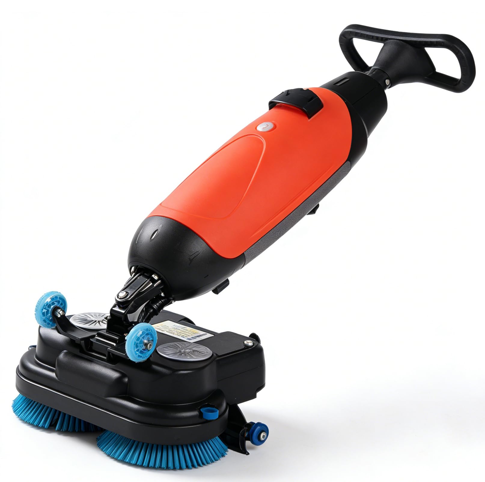 Fregadora de Suelos Comercial 3 en 1, Limpiadora de Suelos Profesional con 2 Cepillos, Batería de 90-120 Min, Ancho de Limpieza de 430 mm, para Hormigón, Baldosas y Suelos Sellados