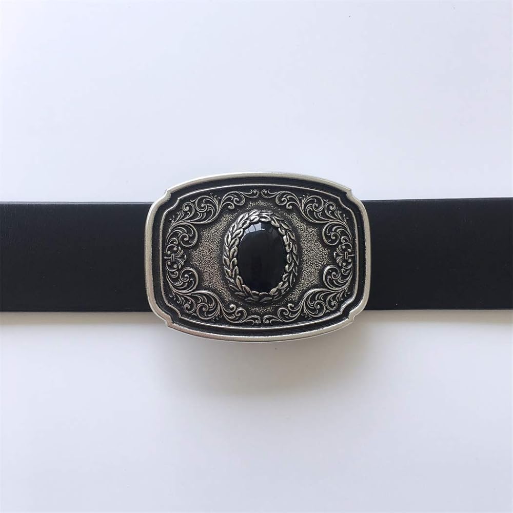 【希少品】ヴィンテージバックル Amazon | [JEAN'S FRIEND] Vintage Silver Plated Nature Black