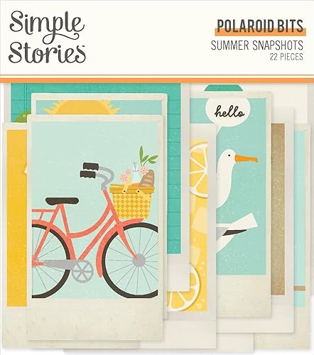 Summer Snapshots Bits & Pieces Die-Cuts 22/Pkg-Polaroid