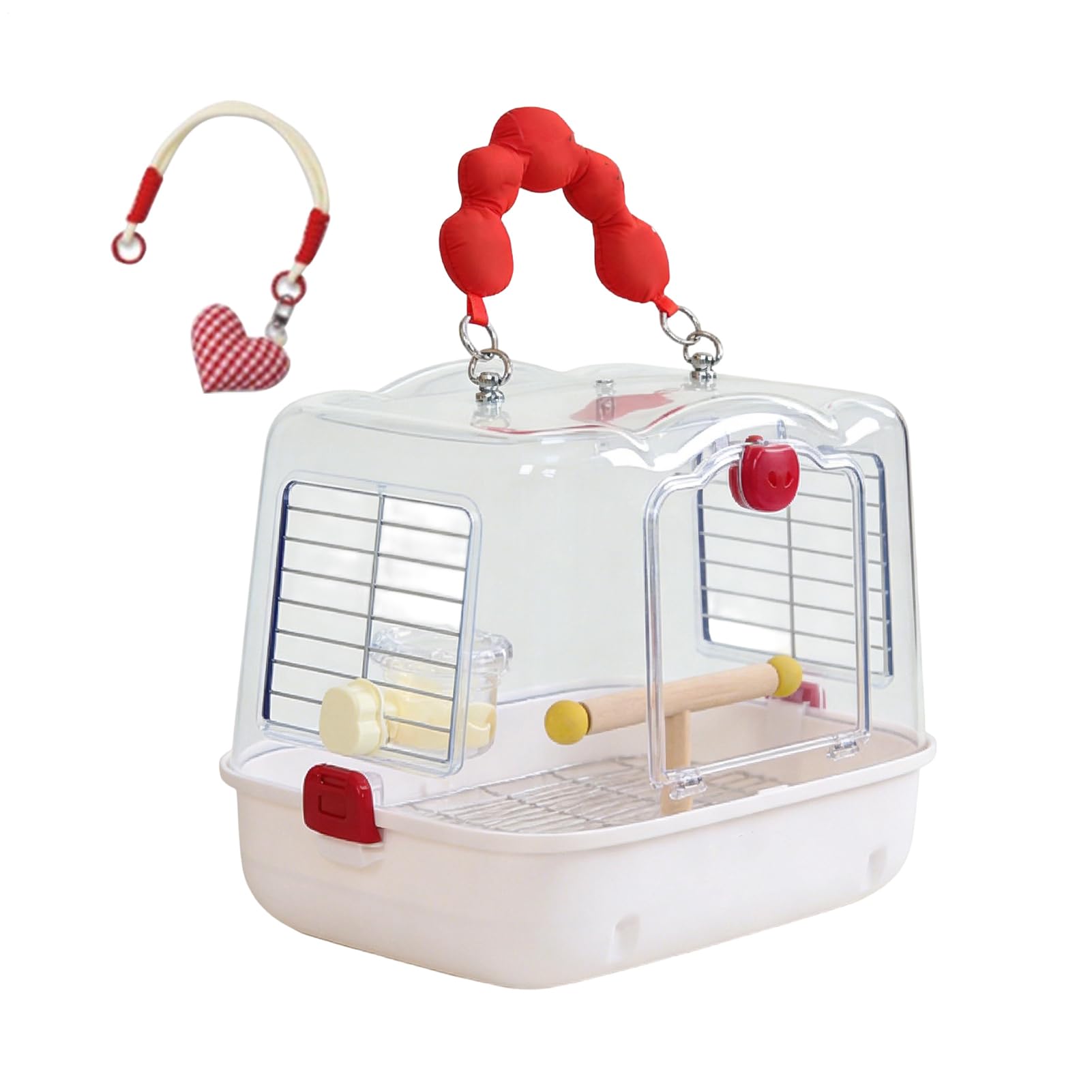 Jaula de Viaje para Aves Bolso Transportador Transpirable para Loros | Transportín de Viaje para Aves Pequeñas Para Paseos Al Aire Libre Con Periquitos, Ninfas Y Periquitos Australianos