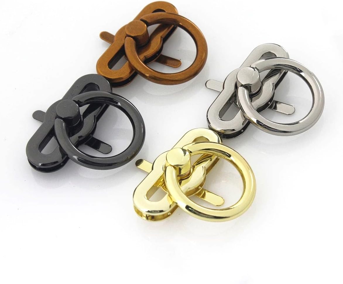 Metal Turn Lock Lock Clasp for DIY Handbag Bag Purse Luggage Hardware Closure Bag Parts Accessories