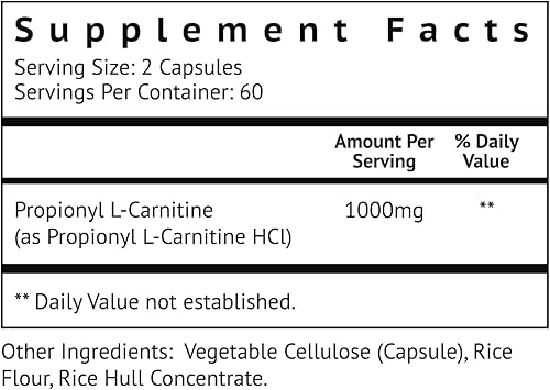 Miniatura 2 de Biovy Propionil-L-Carnitina de alta absorción PLCAR sin rellenos artificiales suplemento eficaz de propionil L Carnitina HCL para apoyar la