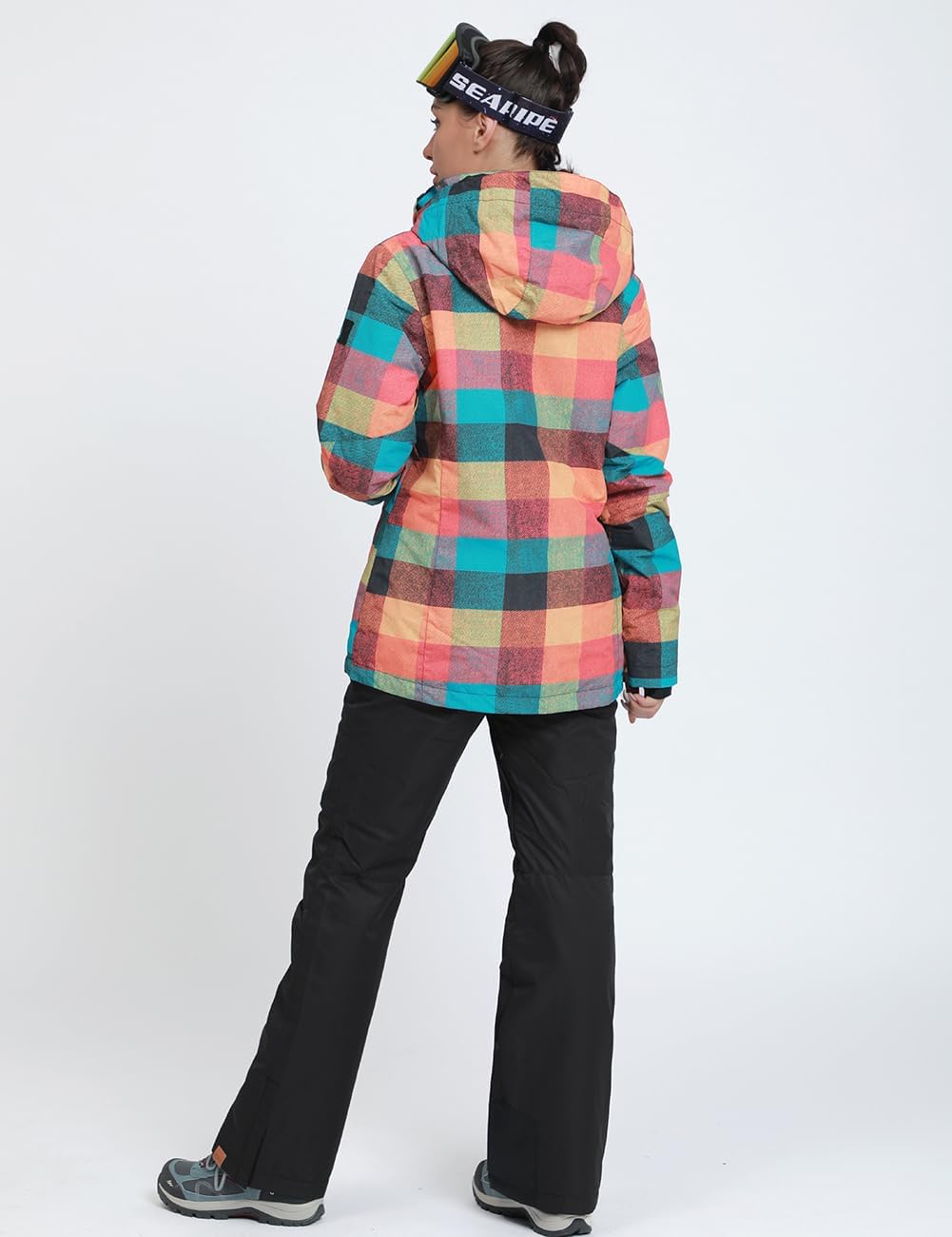 HOTIAN Women's 2 Piece Ski Jackets and Pants Set Skisuit Colorful Waterproof Windproof Insulated Snowsuit Snowboarding Coat - Image 6