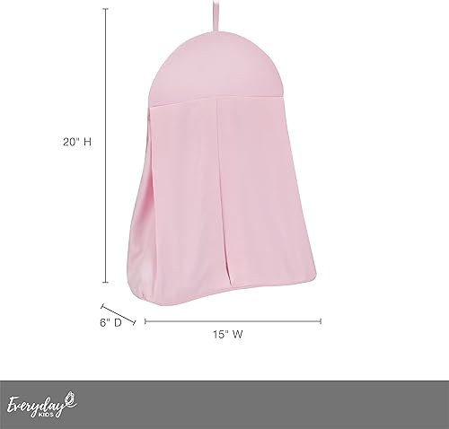 Miniatura 5 de Organizador colgante de pañales de bebé rosa claro para cambiador decoración de guardería para niñas apilador de pañales con gancho para fácil