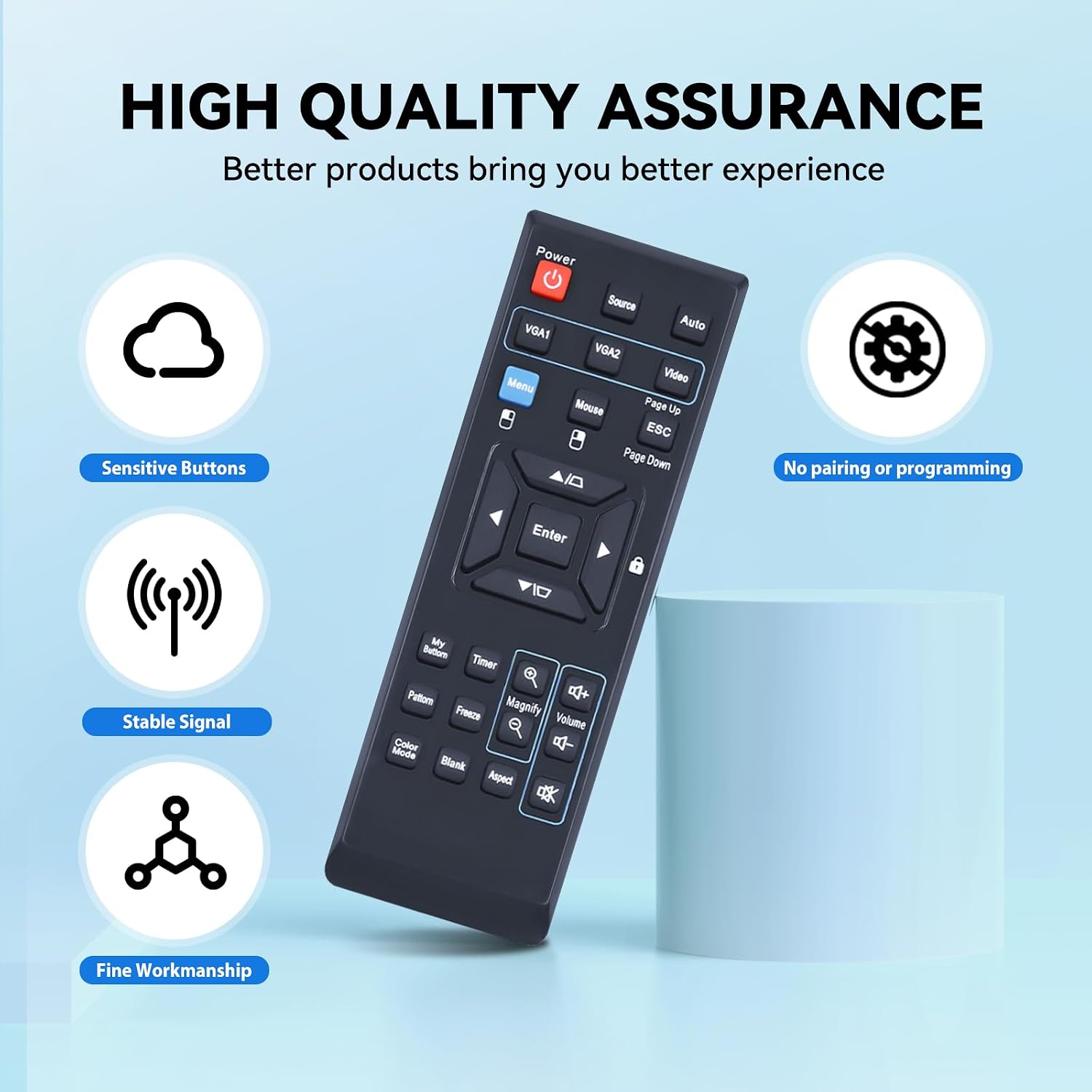 New Replacement Remote Control Compatible for Viewsonic Projector image 3