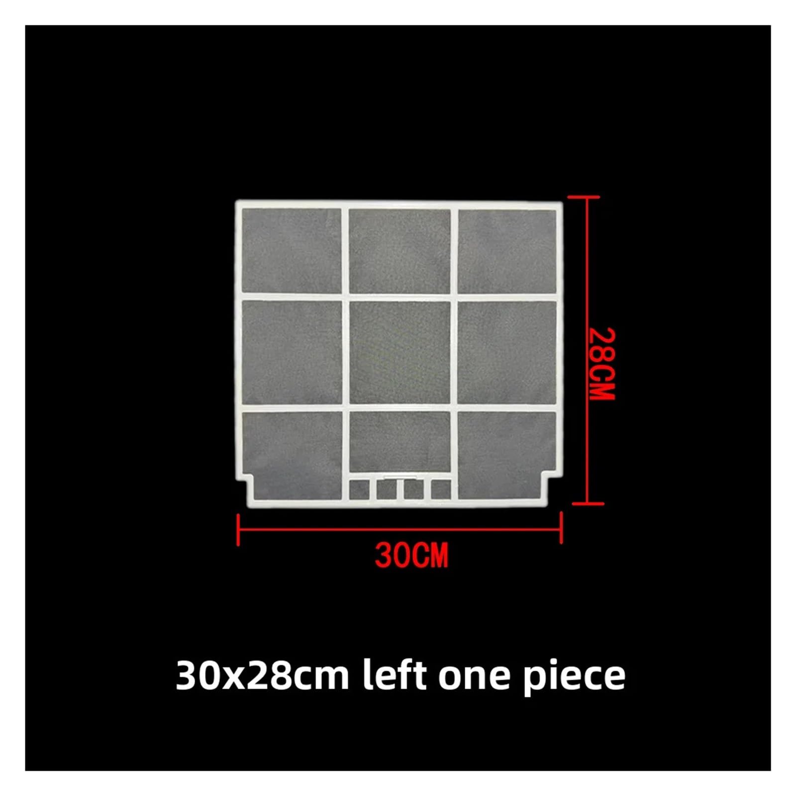 Luftreinigerfilter, Kompatibel Mit Samsung, Klimaanlagenfilter, 30 X 28 Cm, Staubdichte Netze Auf Der Linken Und Rechten Seite, Leicht Zu Reinigende Klimaanlage
