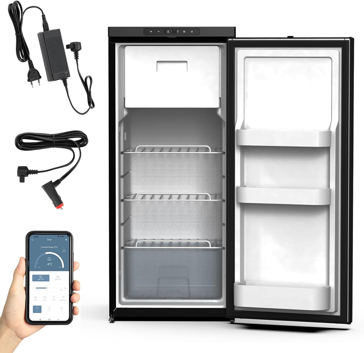 GEARFLOW 90L Kompressor-Kühlbox – Kühl & Gefrierfach für Auto, Wohnmobil & Outdoor