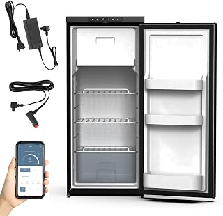 90L Kompressor Kühlbox 12V/24V/230V – Kühlbox Auto mit Gefrierfach bis -20°C, Camping Kühlschrank elektrisch mit App Steuerung, Auto Kühlschrank für Wohnmobil, LKW & Outdoor