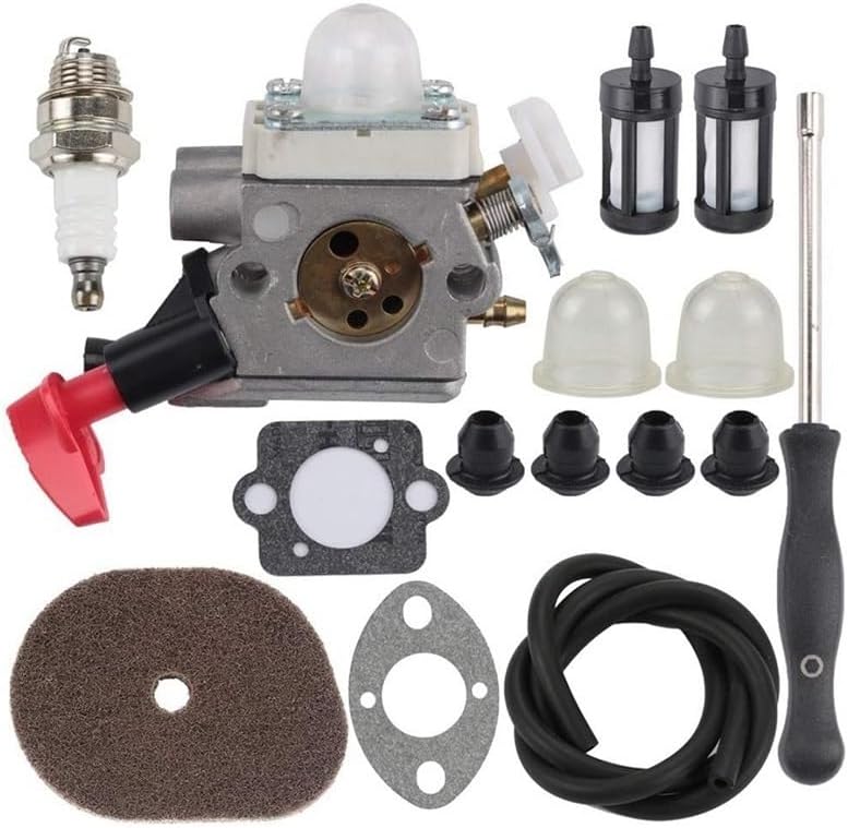 YAEGER C1M-S267A FS40 Carburetor with Air Filter Adjustment Tool for Stihl FS50 FS50C HT56 HT56C KM56 KM56C KN56 FS56 FS56C FS70C FS70