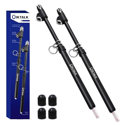 2-Pack Heavy Duty Dual Head Tire Pressure Gauge (10-150 PSI,