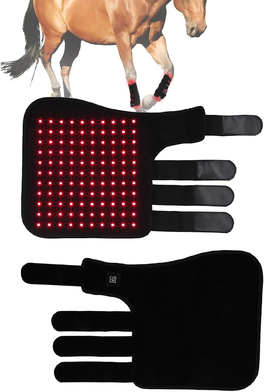 Horse Equine Red Light Therapy Boots Light Therapy Wrap, LED Red Light Therapy Device, for Horses Muscle and Joint Leg Pain,Right