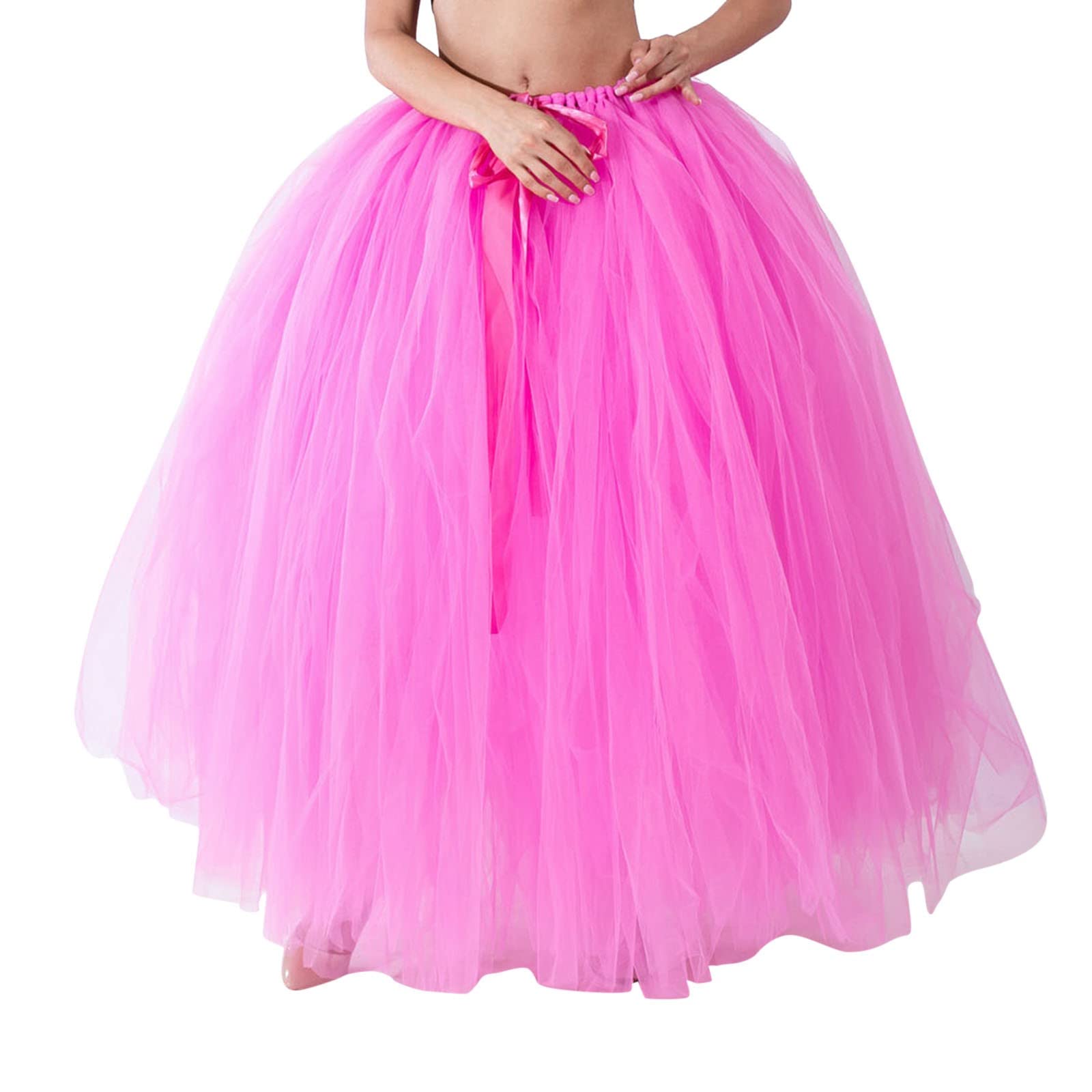 Générique Jupe Tulle Femme Tutu Femme Épaisse Noeud Papillon Couleur Uni Mode Adulte Tulle Fait Main Performance Sexy Noeud Papillon Fait Main Costume de Carnaval