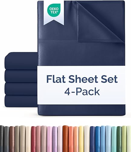 Miniatura 48 de Sábana encimera de bolsillo profundo, más suave que el algodón egipcio, 1 sábana encimera para colchón tamaño matrimonial 01-Blanco